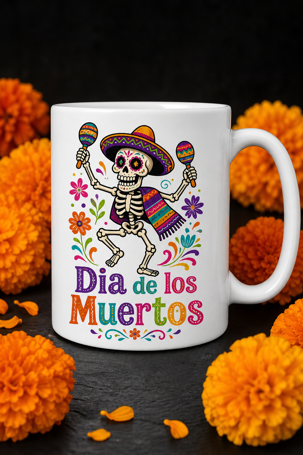 Mug Squelette Dansant personnalisé – Halloween original | Instant Mugs