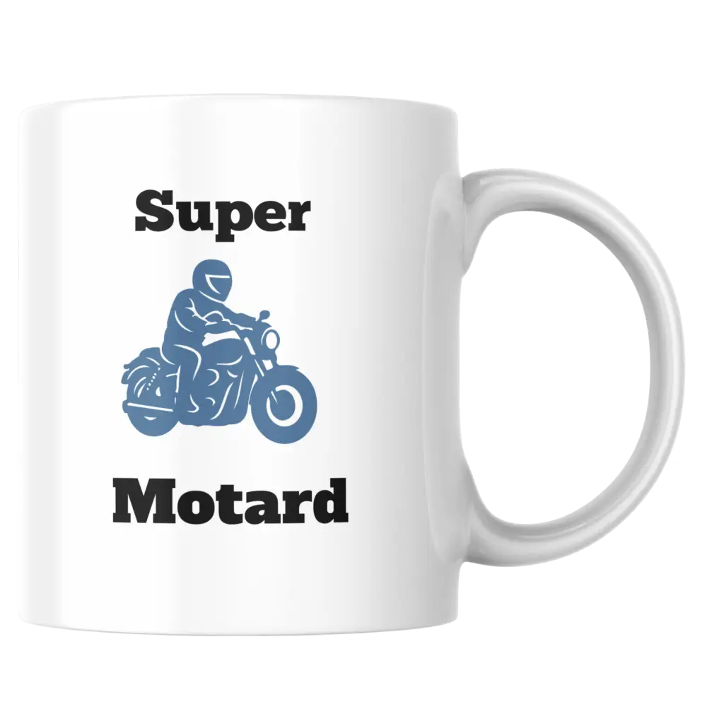 Mug Super Motard – Cadeau motard original – Idée cadeau moto – Instant Mugs - Mug