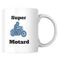 Mug céramique moto illustré — tasse cadeau sportif artisanal Made in France 330 ml