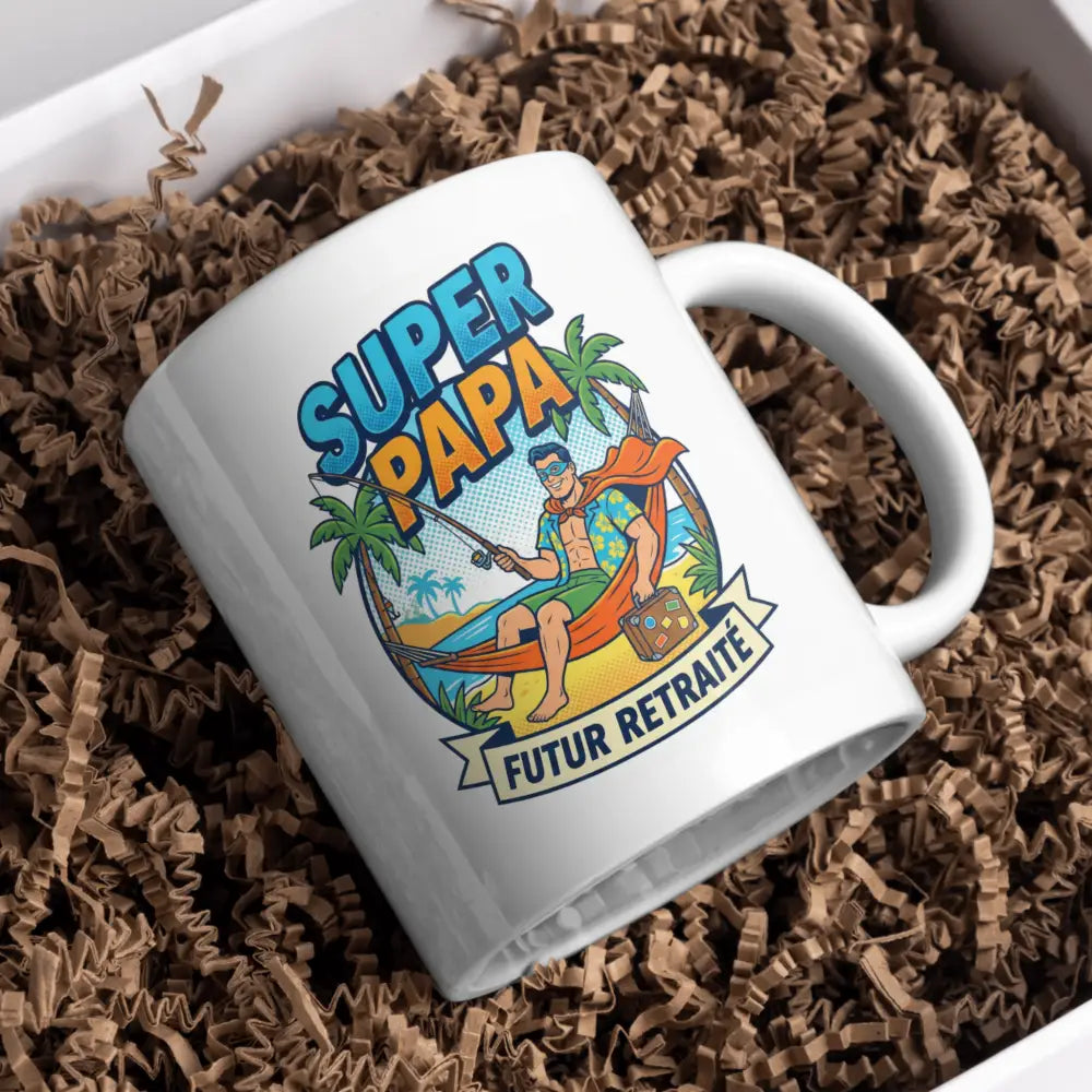 Tasse cadeau papa vue de face — mug Fête des Pères céramique 330 ml nord de France