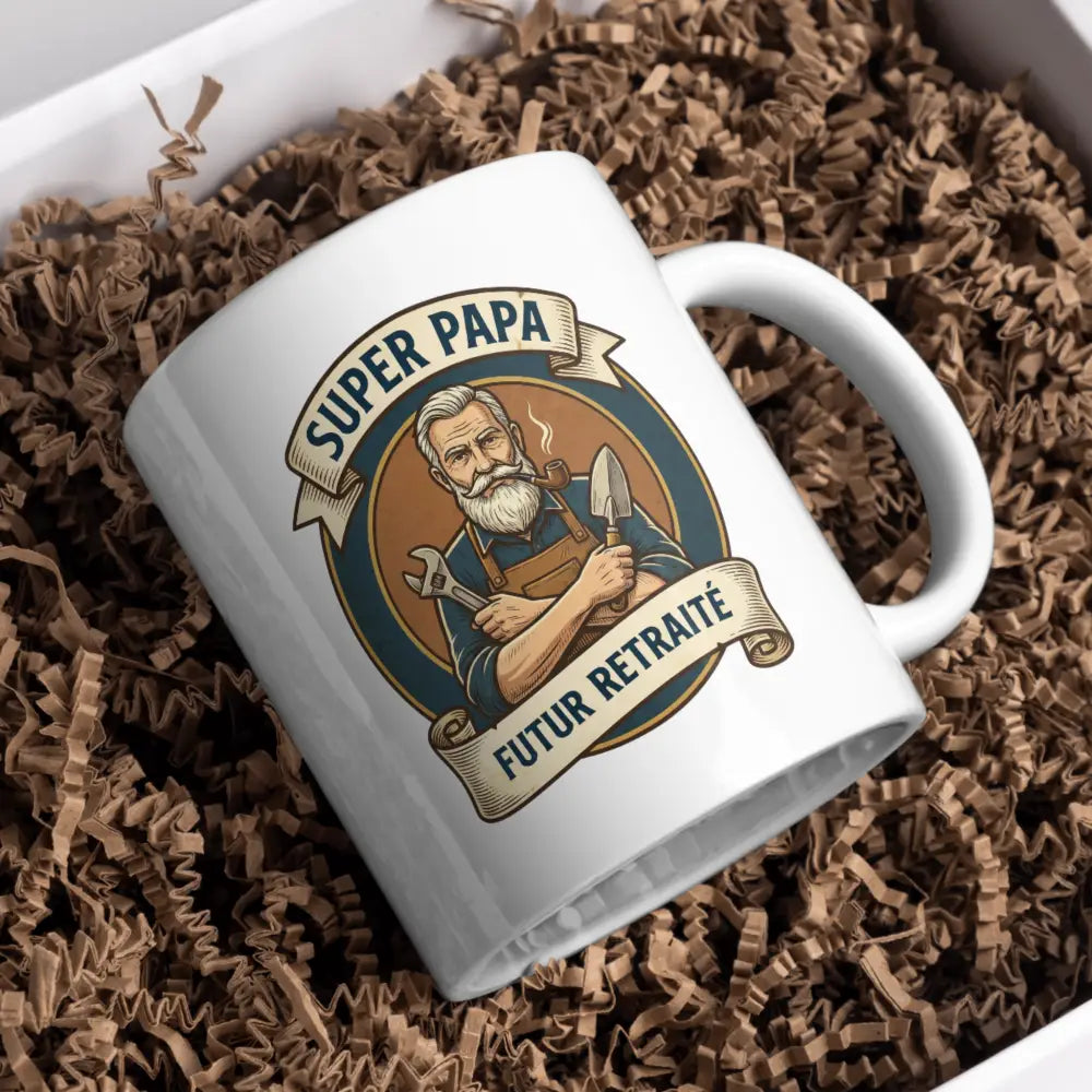 Tasse cadeau papa vue de face — mug Fête des Pères céramique 330 ml nord de France
