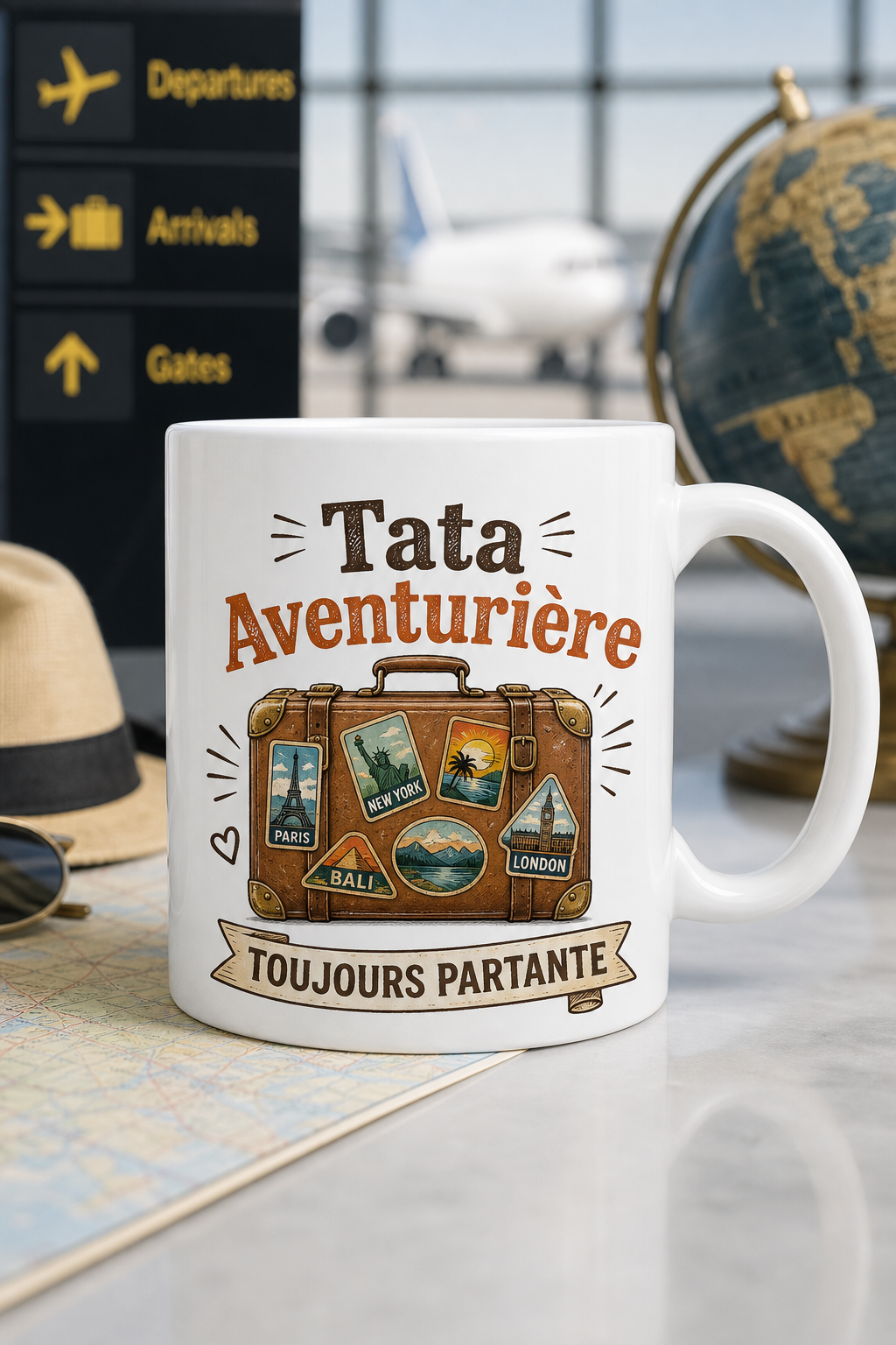 Mug Tata Aventurière personnalisé – esprit libre et amour familial | Instant Mugs