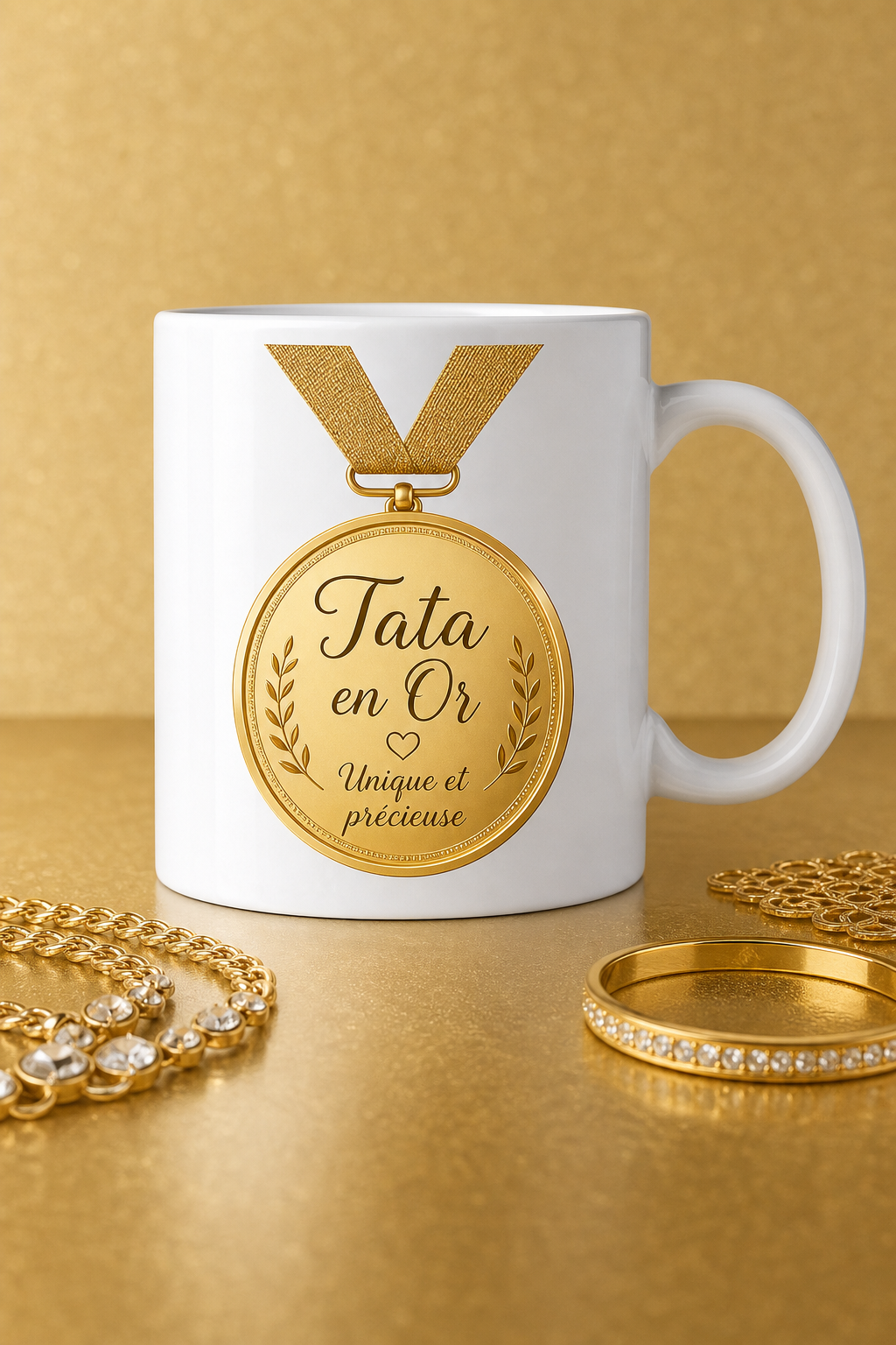 Mug Tata en Or personnalisé – tata exceptionnelle | Instant Mugs