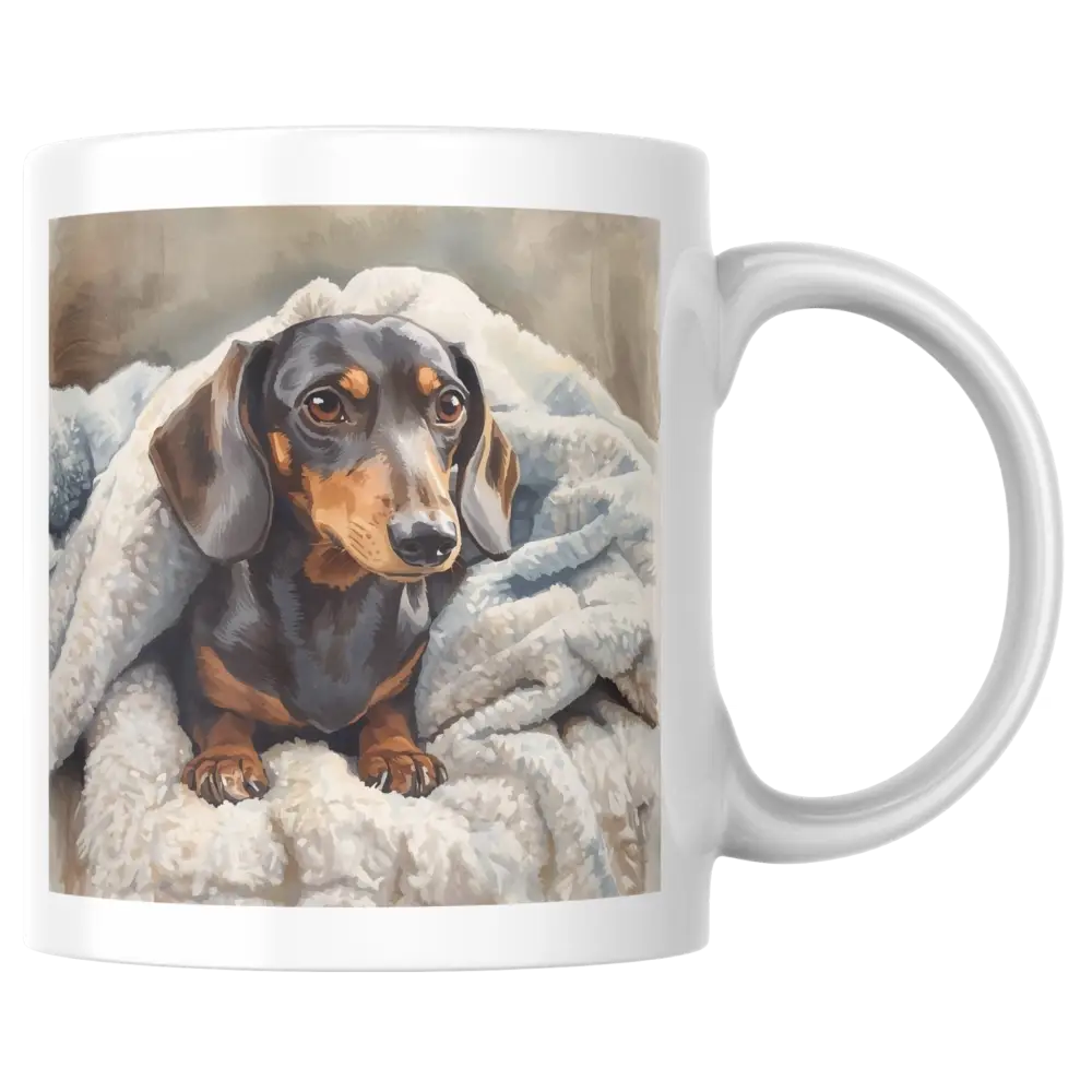 Mug teckel réaliste – tasse en céramique dog lover – Instant Mugs