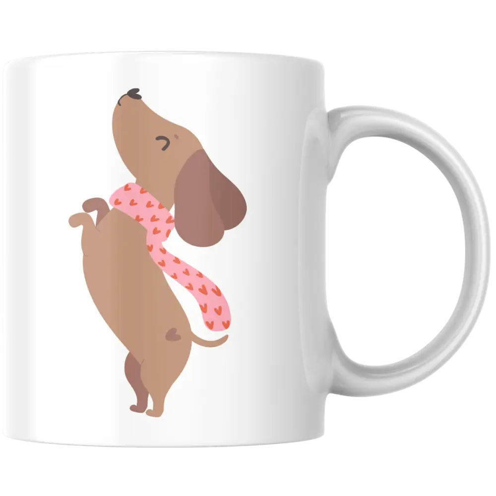 Mug teckel – tasse en céramique chien mignon personnalisable – Instant Mugs - Mug