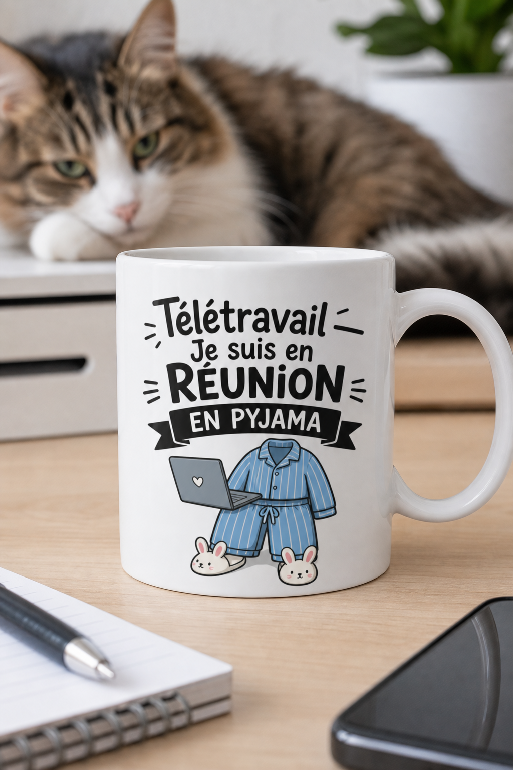 Mug Télétravail personnalisé – journées à domicile | Instant Mugs