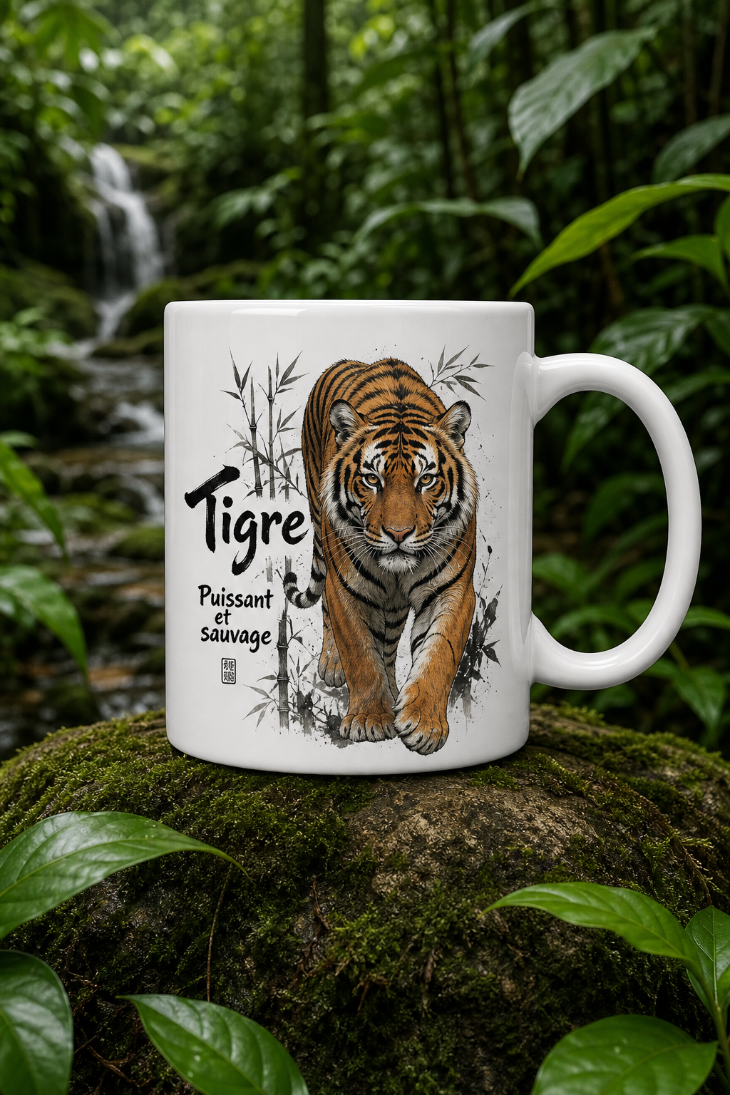 Mug Tigre Puissant personnalisé – énergie sauvage | Instant Mugs