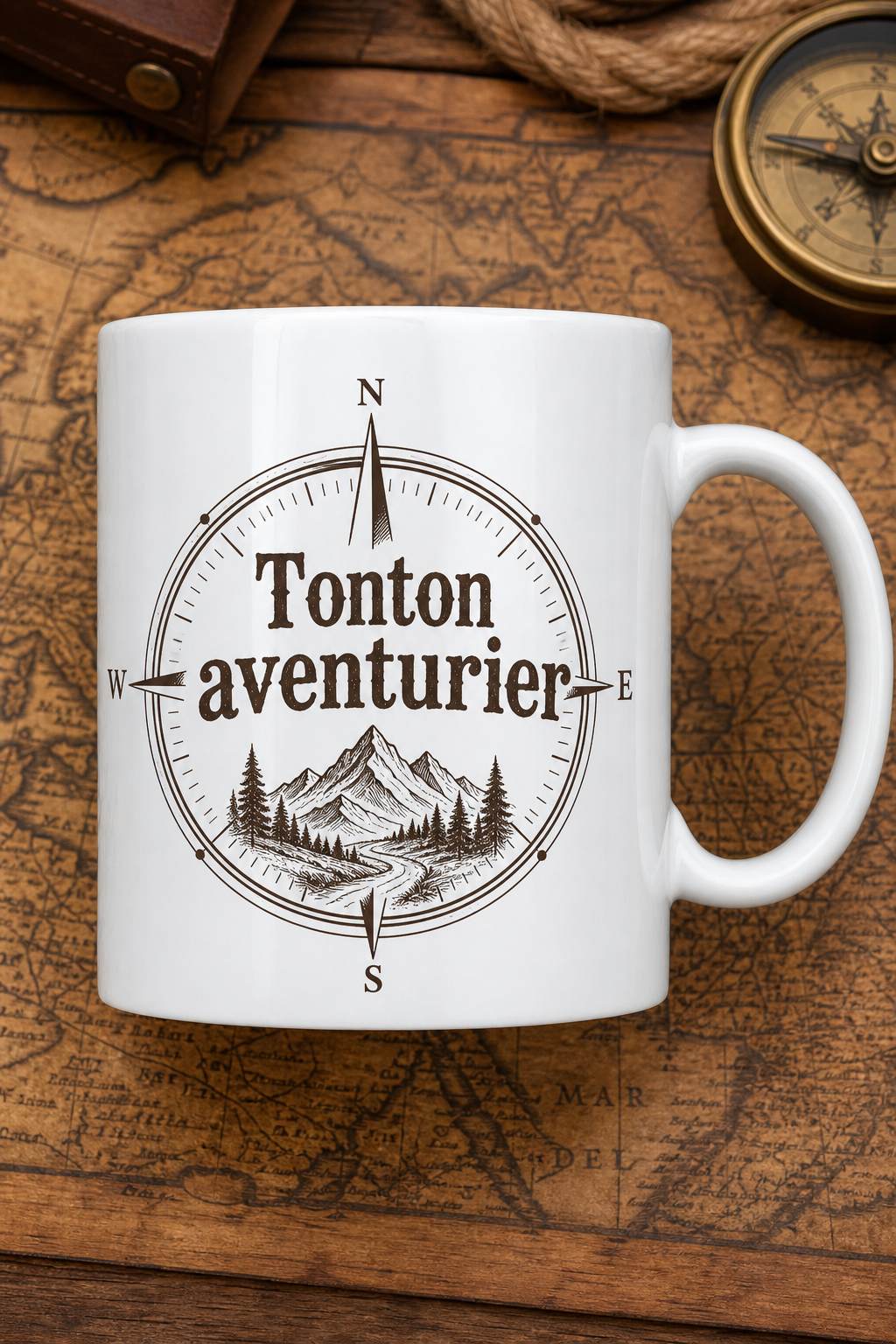 Mug Tonton Aventurier personnalisé – aventure au quotidien | Instant Mugs