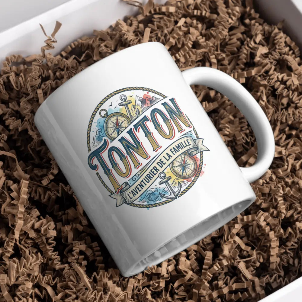 Tasse tonton vue de face — mug cadeau famille céramique 330 ml nord de France
