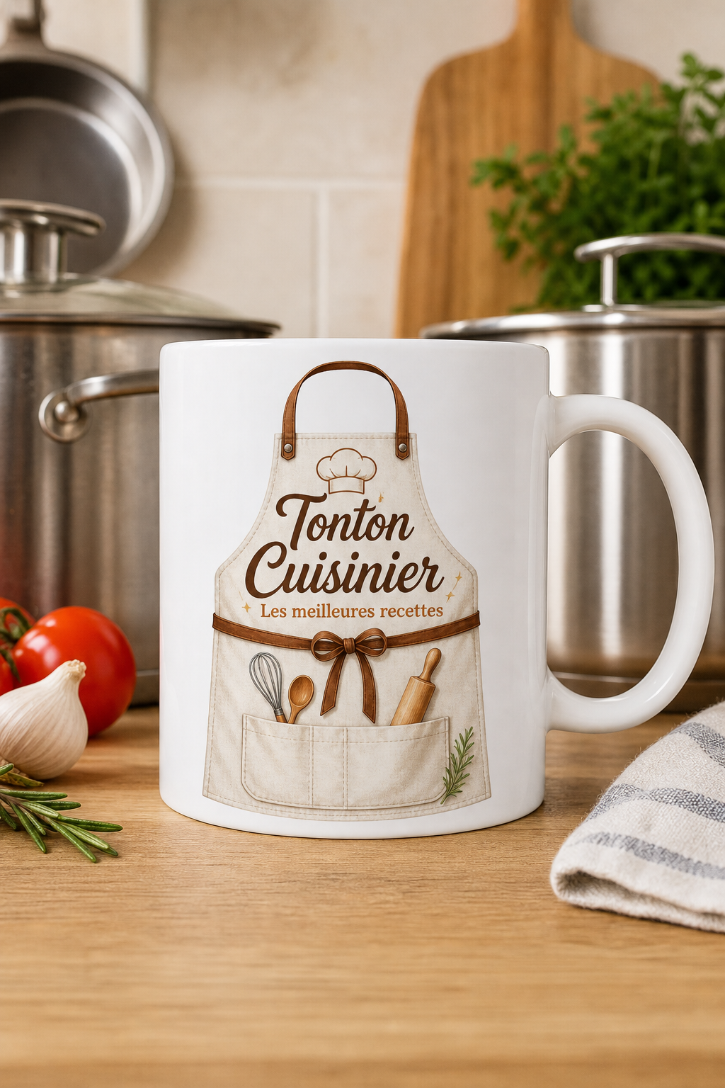 Mug Tonton Cuisinier personnalisé – chef de famille | Instant Mugs
