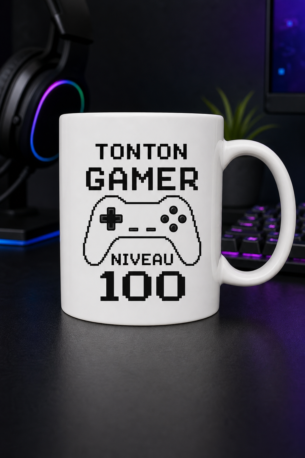 Mug Tonton Gamer personnalisé – compagnon de jeu | Instant Mugs