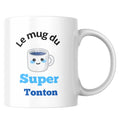 Mug céramique cadeau tonton — mug tonton – le mug du super tonton en céramique – cade illustré artisanal Made in France
