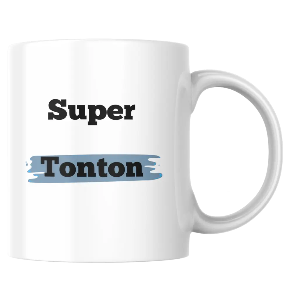 Mug tonton – Super Tonton en céramique – cadeau personnalisable – Instant Mugs - Mug