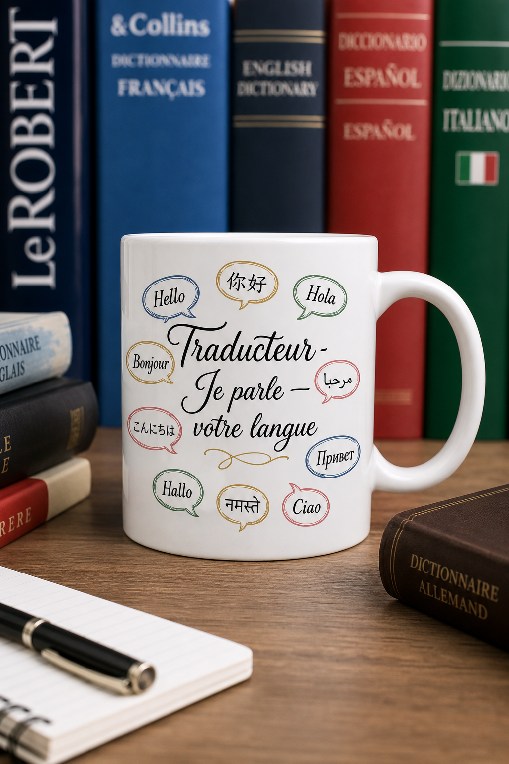Mug Traducteur personnalisé – passion des langues | Instant Mugs