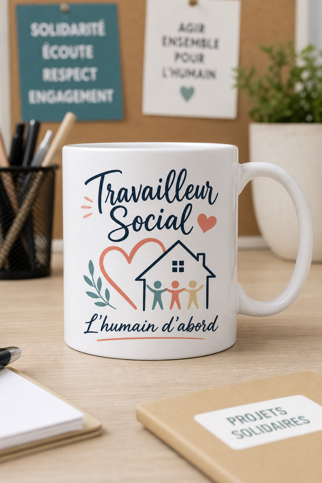 Mug Travailleurs Sociaux personnalisé – engagement précieux | Instant Mugs