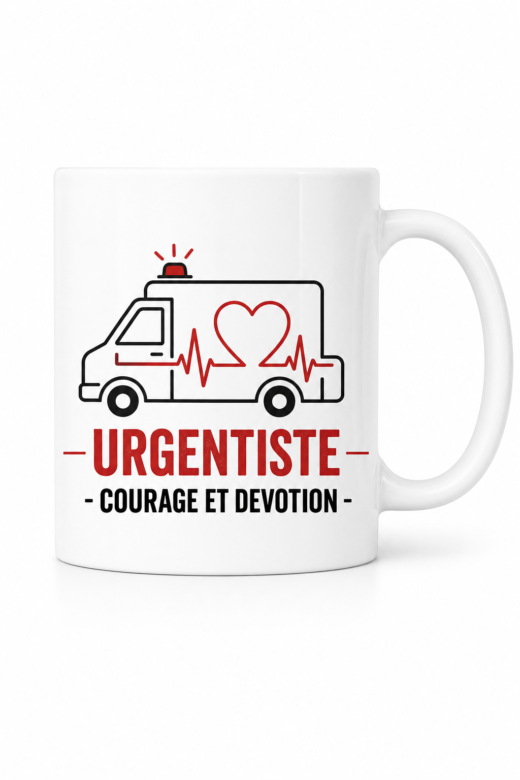 Mug Urgentiste Courage personnalisé – héros de l'urgence | Instant Mugs