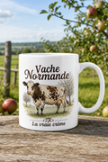 Mug Vache Normande personnalisé – passion campagne | Instant Mugs