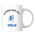 Mug céramique vélo illustré — tasse cadeau sportif artisanal Made in France 330 ml