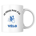 Mug vélo – tasse “Je peux pas j’ai vélo” en céramique – Instant Mugs - Mug