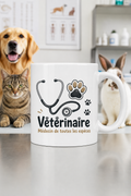 Mug Vétérinaire personnalisé – passion soins animaliers | Instant Mugs