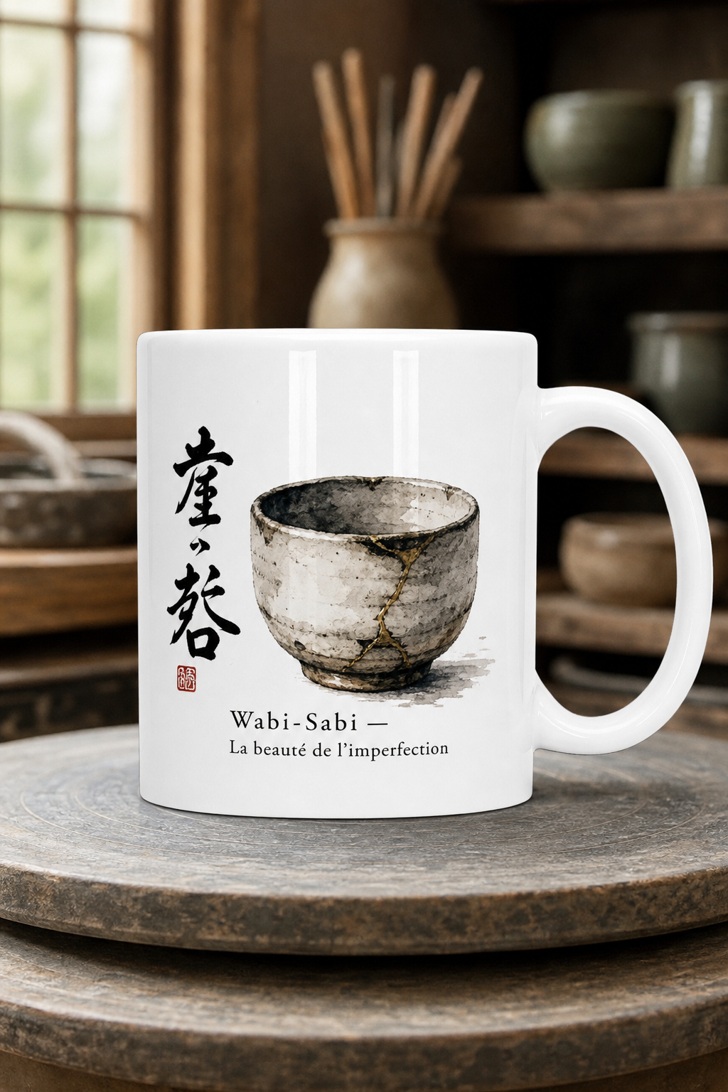 Mug Wabi-Sabi personnalisé – art de l'imperfection | Instant Mugs