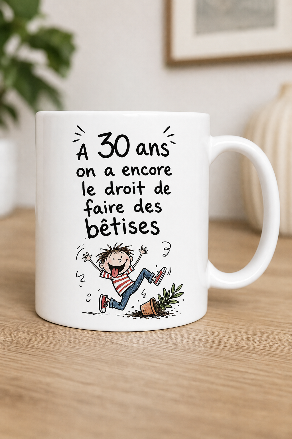 Mug 30 Ans Humour personnalisé – célébrer avec légèreté | Instant Mugs