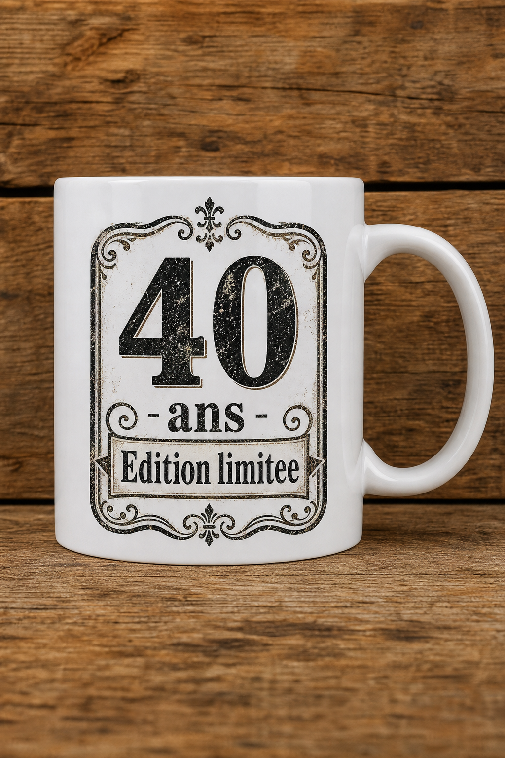 Mug 40 Ans Vintage personnalisé – anniversaire chaleureux | Instant Mugs