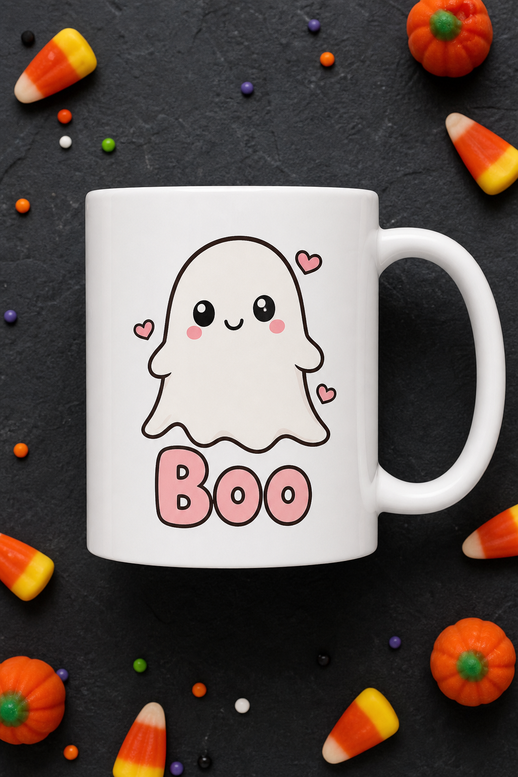 Mug Fantôme Kawaii Halloween personnalisé – cadeau original | Instant Mugs